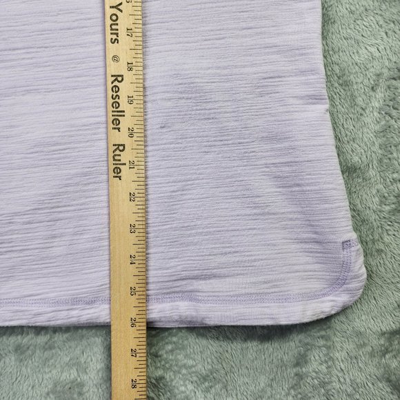 T by Talbots Top Women L Pink Blue Pullover Mock Neck Snaps UPF 50 Hiking - Picture 11 of 12